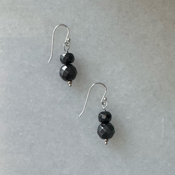 NWOT Sundance Dark Shore Earrings Hematite Sterling Silver